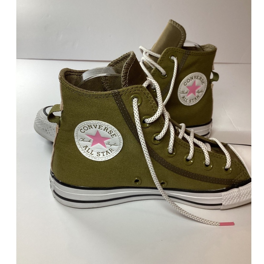 Converse Olive Green High Top Sneakers - Picture 9 of 16